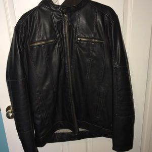 BRAND NEW! Mens Levi’s Faux Leather Hooded Jacket